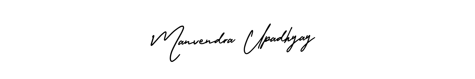 How to make Manvendra Upadhyay signature? AmerikaSignatureDemo-Regular is a professional autograph style. Create handwritten signature for Manvendra Upadhyay name. Manvendra Upadhyay signature style 3 images and pictures png