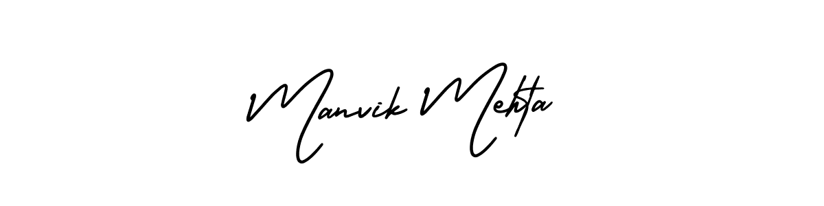 Similarly AmerikaSignatureDemo-Regular is the best handwritten signature design. Signature creator online .You can use it as an online autograph creator for name Manvik Mehta. Manvik Mehta signature style 3 images and pictures png