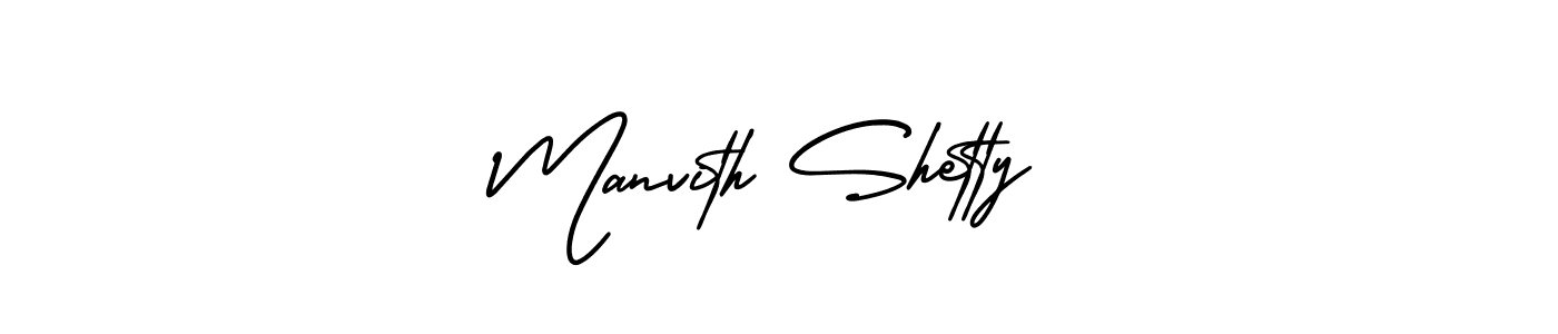 How to Draw Manvith Shetty signature style? AmerikaSignatureDemo-Regular is a latest design signature styles for name Manvith Shetty. Manvith Shetty signature style 3 images and pictures png