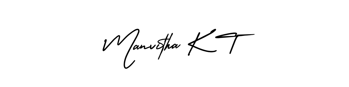 Similarly AmerikaSignatureDemo-Regular is the best handwritten signature design. Signature creator online .You can use it as an online autograph creator for name Manvitha K T. Manvitha K T signature style 3 images and pictures png