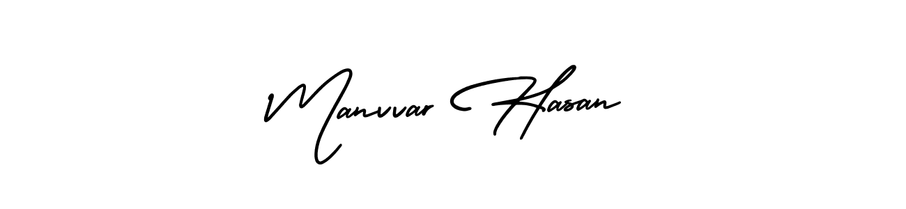 AmerikaSignatureDemo-Regular is a professional signature style that is perfect for those who want to add a touch of class to their signature. It is also a great choice for those who want to make their signature more unique. Get Manvvar Hasan name to fancy signature for free. Manvvar Hasan signature style 3 images and pictures png