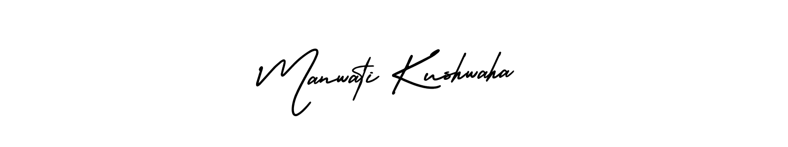 How to make Manwati Kushwaha signature? AmerikaSignatureDemo-Regular is a professional autograph style. Create handwritten signature for Manwati Kushwaha name. Manwati Kushwaha signature style 3 images and pictures png