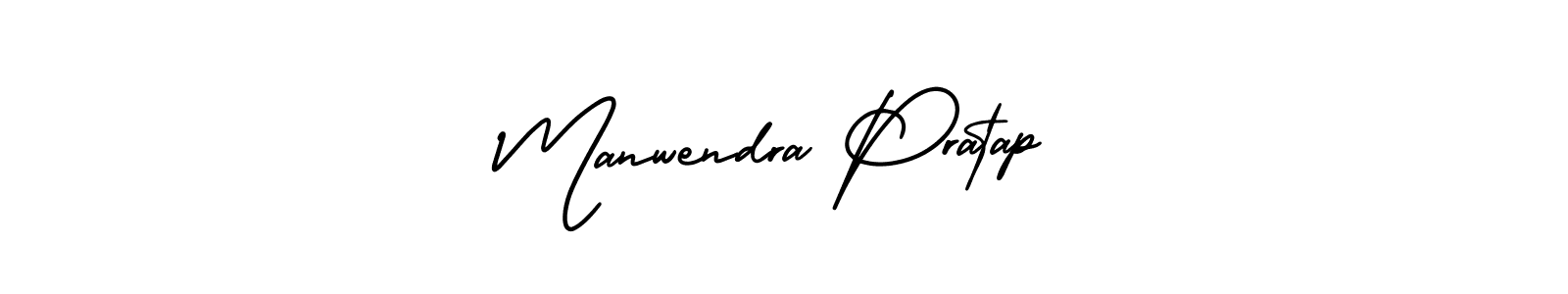 Create a beautiful signature design for name Manwendra Pratap. With this signature (AmerikaSignatureDemo-Regular) fonts, you can make a handwritten signature for free. Manwendra Pratap signature style 3 images and pictures png