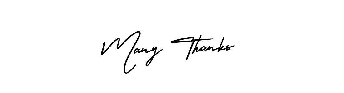 Also You can easily find your signature by using the search form. We will create Many Thanks name handwritten signature images for you free of cost using AmerikaSignatureDemo-Regular sign style. Many Thanks signature style 3 images and pictures png