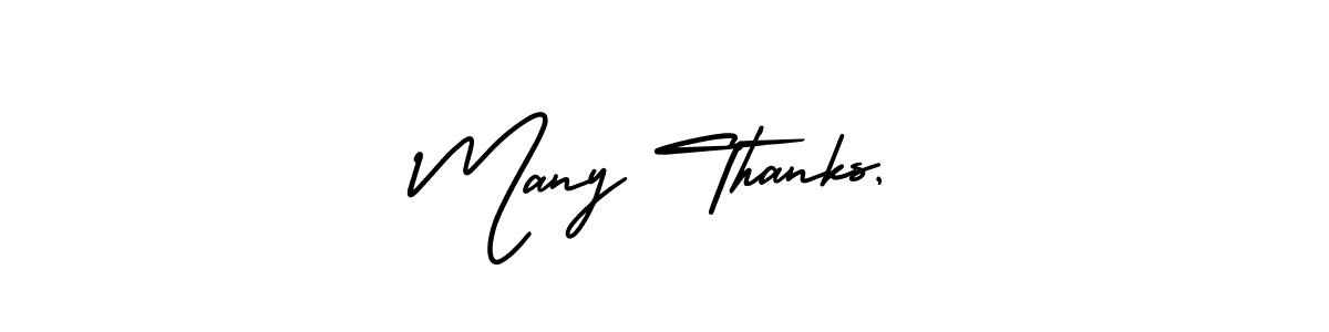 Once you've used our free online signature maker to create your best signature AmerikaSignatureDemo-Regular style, it's time to enjoy all of the benefits that Many Thanks, name signing documents. Many Thanks, signature style 3 images and pictures png