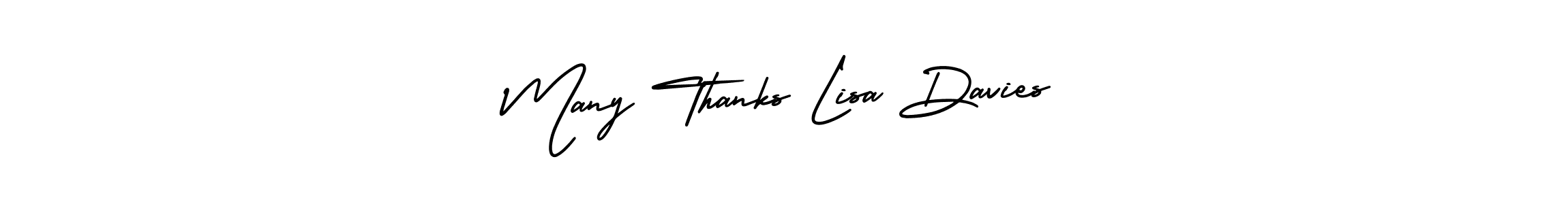 Make a beautiful signature design for name Many Thanks Lisa Davies. Use this online signature maker to create a handwritten signature for free. Many Thanks Lisa Davies signature style 3 images and pictures png