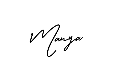 Best and Professional Signature Style for Manya. AmerikaSignatureDemo-Regular Best Signature Style Collection. Manya signature style 3 images and pictures png