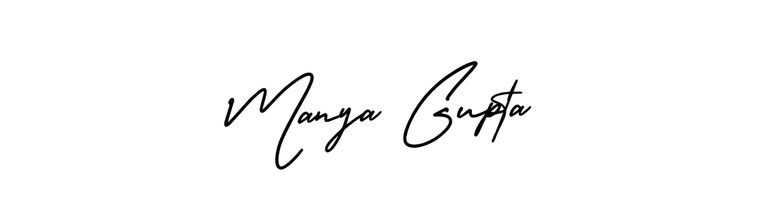 Best and Professional Signature Style for Manya Gupta. AmerikaSignatureDemo-Regular Best Signature Style Collection. Manya Gupta signature style 3 images and pictures png