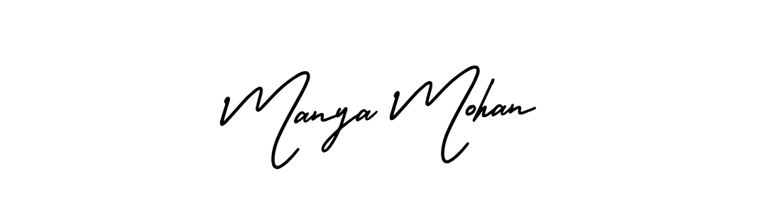 You can use this online signature creator to create a handwritten signature for the name Manya Mohan. This is the best online autograph maker. Manya Mohan signature style 3 images and pictures png