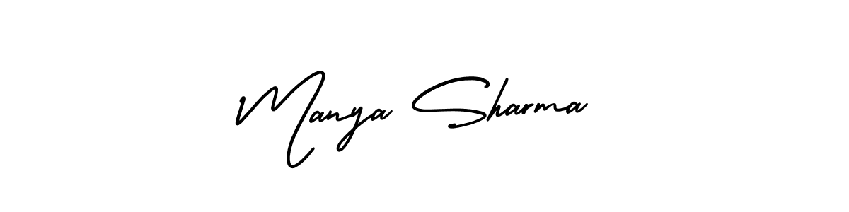 Make a beautiful signature design for name Manya Sharma. Use this online signature maker to create a handwritten signature for free. Manya Sharma signature style 3 images and pictures png