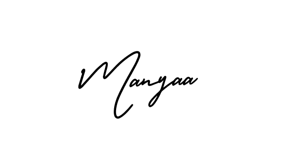 if you are searching for the best signature style for your name Manyaa. so please give up your signature search. here we have designed multiple signature styles  using AmerikaSignatureDemo-Regular. Manyaa signature style 3 images and pictures png