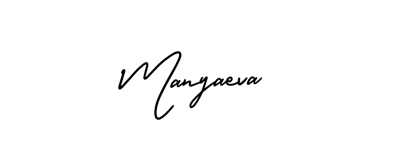 How to make Manyaeva signature? AmerikaSignatureDemo-Regular is a professional autograph style. Create handwritten signature for Manyaeva name. Manyaeva signature style 3 images and pictures png