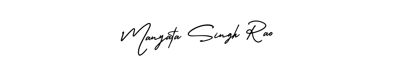 if you are searching for the best signature style for your name Manyata Singh Rao. so please give up your signature search. here we have designed multiple signature styles  using AmerikaSignatureDemo-Regular. Manyata Singh Rao signature style 3 images and pictures png