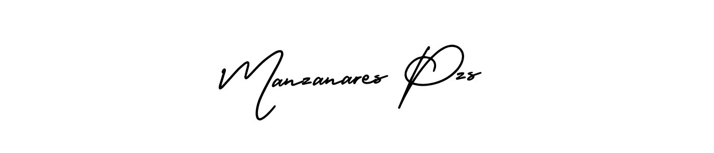 Create a beautiful signature design for name Manzanares Pzs. With this signature (AmerikaSignatureDemo-Regular) fonts, you can make a handwritten signature for free. Manzanares Pzs signature style 3 images and pictures png