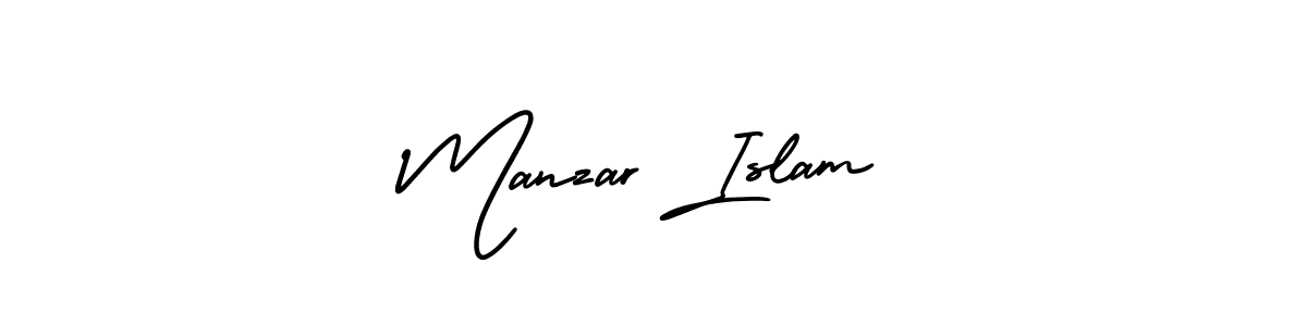 Similarly AmerikaSignatureDemo-Regular is the best handwritten signature design. Signature creator online .You can use it as an online autograph creator for name Manzar Islam. Manzar Islam signature style 3 images and pictures png