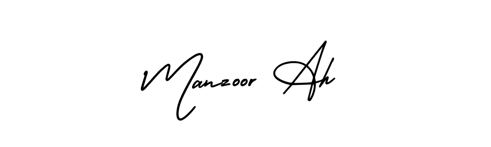 Use a signature maker to create a handwritten signature online. With this signature software, you can design (AmerikaSignatureDemo-Regular) your own signature for name Manzoor Ah. Manzoor Ah signature style 3 images and pictures png