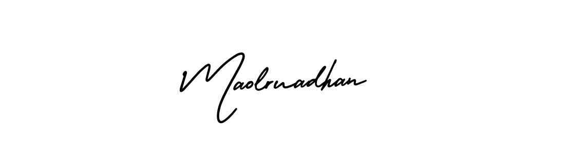How to Draw Maolruadhan signature style? AmerikaSignatureDemo-Regular is a latest design signature styles for name Maolruadhan. Maolruadhan signature style 3 images and pictures png
