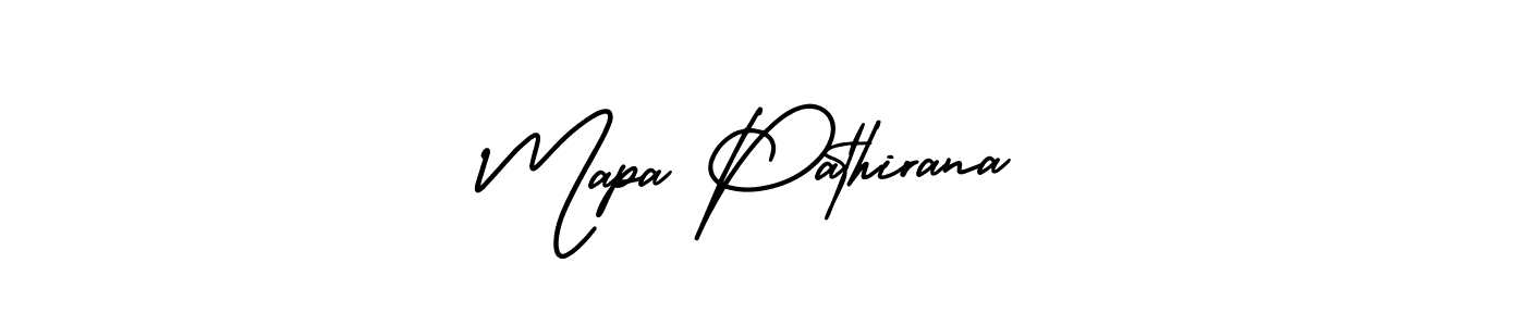 Make a beautiful signature design for name Mapa Pathirana. With this signature (AmerikaSignatureDemo-Regular) style, you can create a handwritten signature for free. Mapa Pathirana signature style 3 images and pictures png