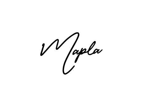 How to Draw Mapla signature style? AmerikaSignatureDemo-Regular is a latest design signature styles for name Mapla. Mapla signature style 3 images and pictures png