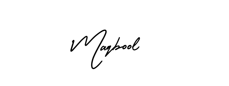 Create a beautiful signature design for name Maqbool . With this signature (AmerikaSignatureDemo-Regular) fonts, you can make a handwritten signature for free. Maqbool  signature style 3 images and pictures png