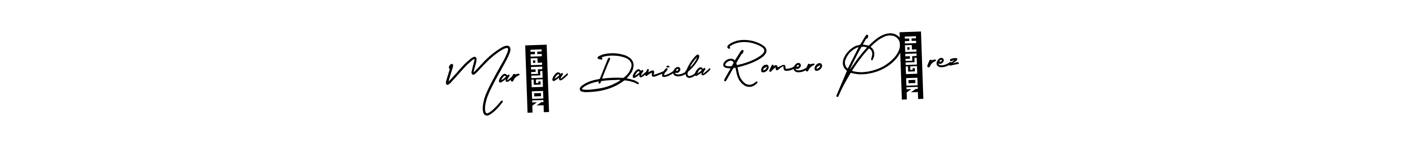 You can use this online signature creator to create a handwritten signature for the name María Daniela Romero Pérez. This is the best online autograph maker. María Daniela Romero Pérez signature style 3 images and pictures png