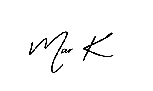 AmerikaSignatureDemo-Regular is a professional signature style that is perfect for those who want to add a touch of class to their signature. It is also a great choice for those who want to make their signature more unique. Get Mar K name to fancy signature for free. Mar K signature style 3 images and pictures png