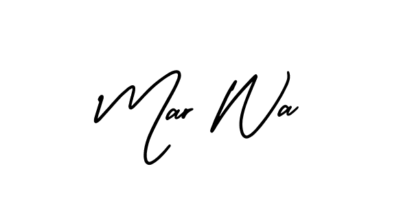 How to Draw Mar Wa signature style? AmerikaSignatureDemo-Regular is a latest design signature styles for name Mar Wa. Mar Wa signature style 3 images and pictures png