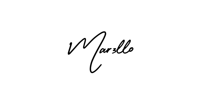 This is the best signature style for the Mar3llo name. Also you like these signature font (AmerikaSignatureDemo-Regular). Mix name signature. Mar3llo signature style 3 images and pictures png