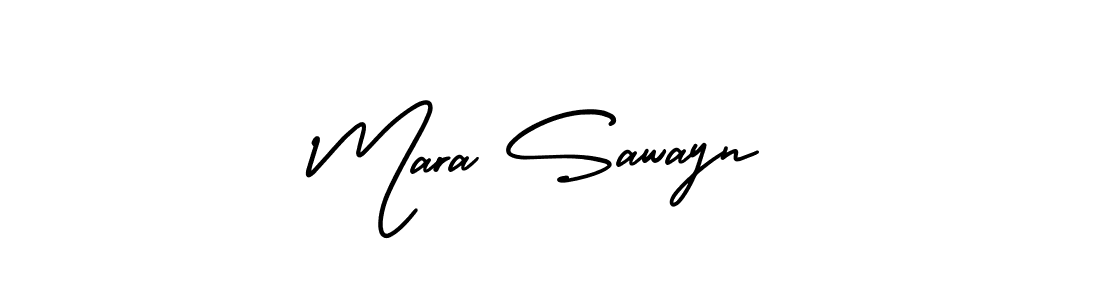 Create a beautiful signature design for name Mara Sawayn. With this signature (AmerikaSignatureDemo-Regular) fonts, you can make a handwritten signature for free. Mara Sawayn signature style 3 images and pictures png