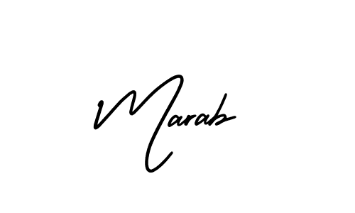 You should practise on your own different ways (AmerikaSignatureDemo-Regular) to write your name (Marab) in signature. don't let someone else do it for you. Marab signature style 3 images and pictures png