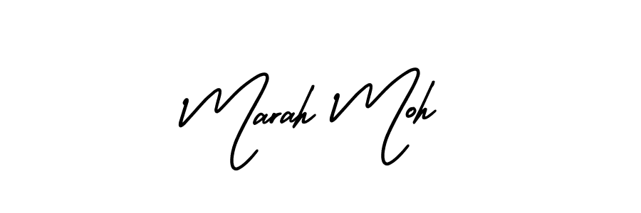 AmerikaSignatureDemo-Regular is a professional signature style that is perfect for those who want to add a touch of class to their signature. It is also a great choice for those who want to make their signature more unique. Get Marah Moh name to fancy signature for free. Marah Moh signature style 3 images and pictures png