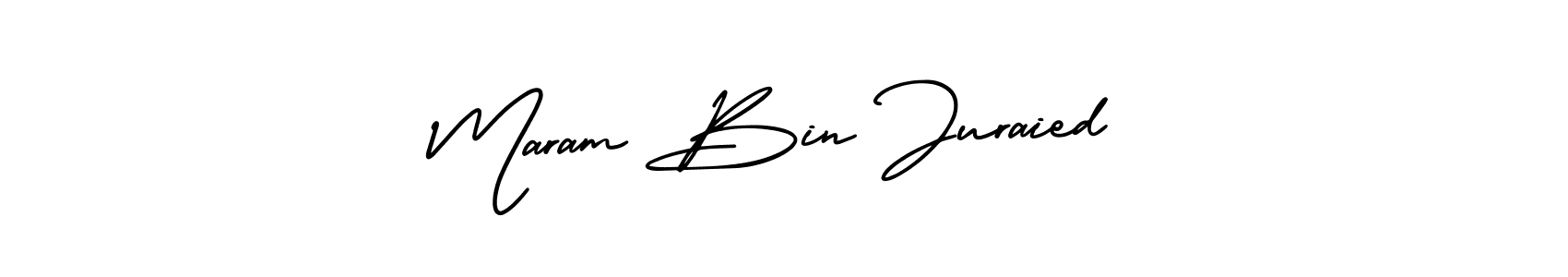 It looks lik you need a new signature style for name Maram Bin Juraied. Design unique handwritten (AmerikaSignatureDemo-Regular) signature with our free signature maker in just a few clicks. Maram Bin Juraied signature style 3 images and pictures png