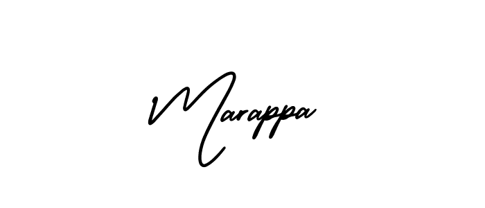 if you are searching for the best signature style for your name Marappa. so please give up your signature search. here we have designed multiple signature styles  using AmerikaSignatureDemo-Regular. Marappa signature style 3 images and pictures png