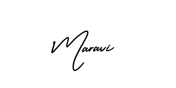 Maravi stylish signature style. Best Handwritten Sign (AmerikaSignatureDemo-Regular) for my name. Handwritten Signature Collection Ideas for my name Maravi. Maravi signature style 3 images and pictures png