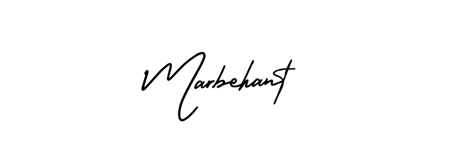 How to make Marbehant name signature. Use AmerikaSignatureDemo-Regular style for creating short signs online. This is the latest handwritten sign. Marbehant signature style 3 images and pictures png