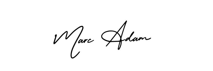 How to make Marc Adam name signature. Use AmerikaSignatureDemo-Regular style for creating short signs online. This is the latest handwritten sign. Marc Adam signature style 3 images and pictures png