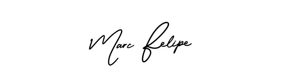 Create a beautiful signature design for name Marc Felipe. With this signature (AmerikaSignatureDemo-Regular) fonts, you can make a handwritten signature for free. Marc Felipe signature style 3 images and pictures png