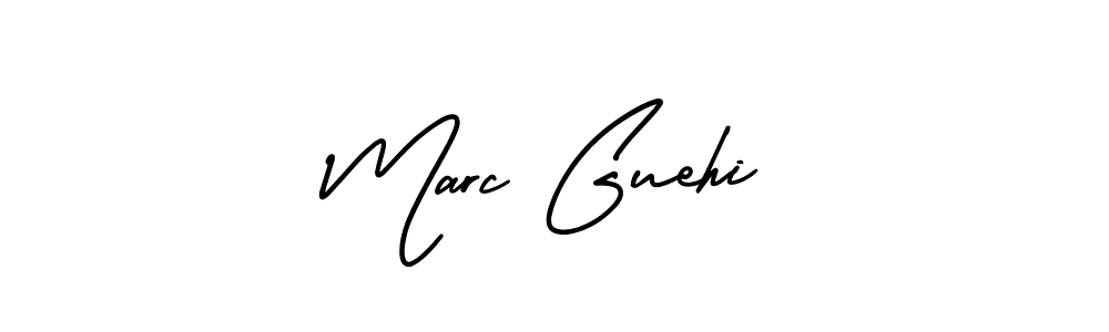 You should practise on your own different ways (AmerikaSignatureDemo-Regular) to write your name (Marc Guehi) in signature. don't let someone else do it for you. Marc Guehi signature style 3 images and pictures png