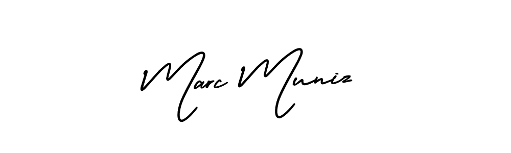 Also we have Marc Muniz name is the best signature style. Create professional handwritten signature collection using AmerikaSignatureDemo-Regular autograph style. Marc Muniz signature style 3 images and pictures png