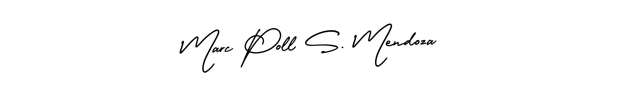 Also You can easily find your signature by using the search form. We will create Marc Poll S. Mendoza name handwritten signature images for you free of cost using AmerikaSignatureDemo-Regular sign style. Marc Poll S. Mendoza signature style 3 images and pictures png