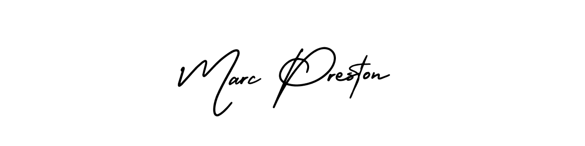 Make a beautiful signature design for name Marc Preston. With this signature (AmerikaSignatureDemo-Regular) style, you can create a handwritten signature for free. Marc Preston signature style 3 images and pictures png