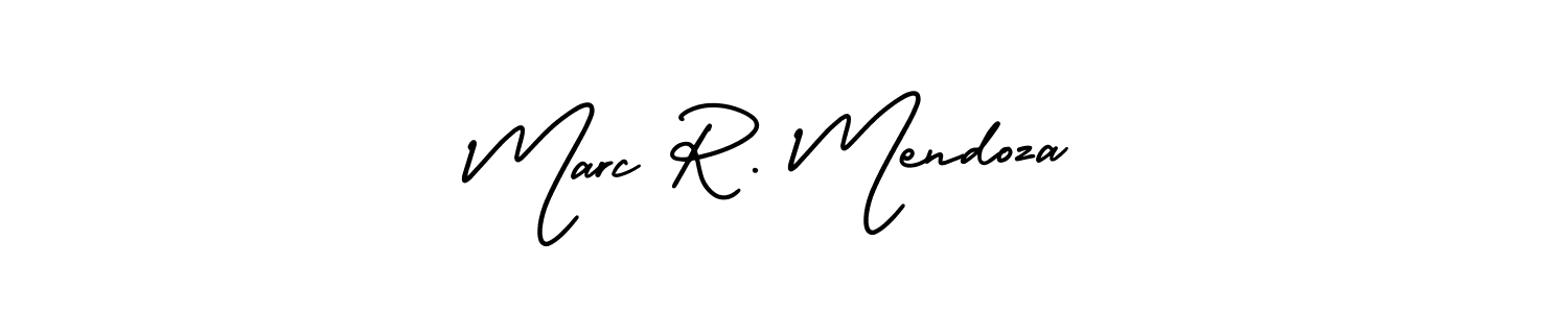 AmerikaSignatureDemo-Regular is a professional signature style that is perfect for those who want to add a touch of class to their signature. It is also a great choice for those who want to make their signature more unique. Get Marc R. Mendoza name to fancy signature for free. Marc R. Mendoza signature style 3 images and pictures png