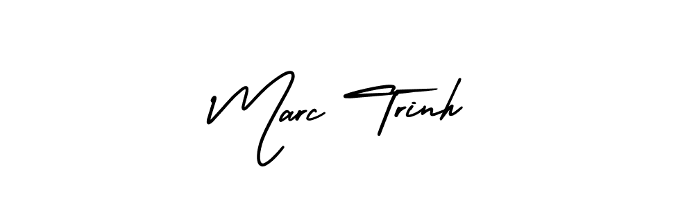 It looks lik you need a new signature style for name Marc Trinh. Design unique handwritten (AmerikaSignatureDemo-Regular) signature with our free signature maker in just a few clicks. Marc Trinh signature style 3 images and pictures png