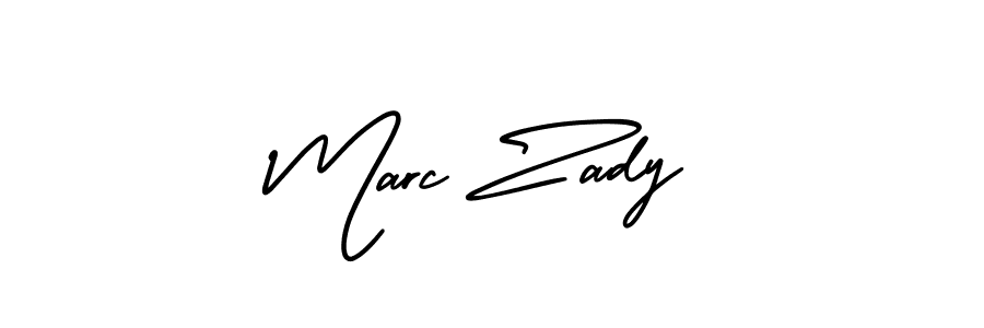 Marc Zady stylish signature style. Best Handwritten Sign (AmerikaSignatureDemo-Regular) for my name. Handwritten Signature Collection Ideas for my name Marc Zady. Marc Zady signature style 3 images and pictures png