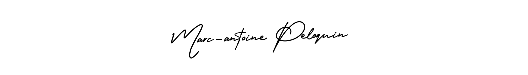 AmerikaSignatureDemo-Regular is a professional signature style that is perfect for those who want to add a touch of class to their signature. It is also a great choice for those who want to make their signature more unique. Get Marc-antoine Peloquin name to fancy signature for free. Marc-antoine Peloquin signature style 3 images and pictures png