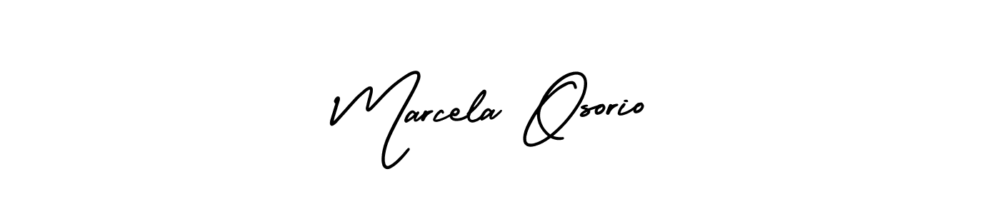 Best and Professional Signature Style for Marcela Osorio. AmerikaSignatureDemo-Regular Best Signature Style Collection. Marcela Osorio signature style 3 images and pictures png