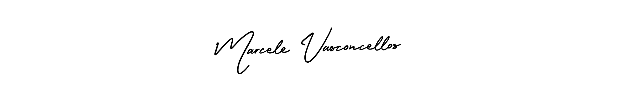 Design your own signature with our free online signature maker. With this signature software, you can create a handwritten (AmerikaSignatureDemo-Regular) signature for name Marcele Vasconcellos. Marcele Vasconcellos signature style 3 images and pictures png