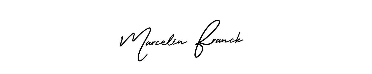 How to make Marcelin Franck name signature. Use AmerikaSignatureDemo-Regular style for creating short signs online. This is the latest handwritten sign. Marcelin Franck signature style 3 images and pictures png