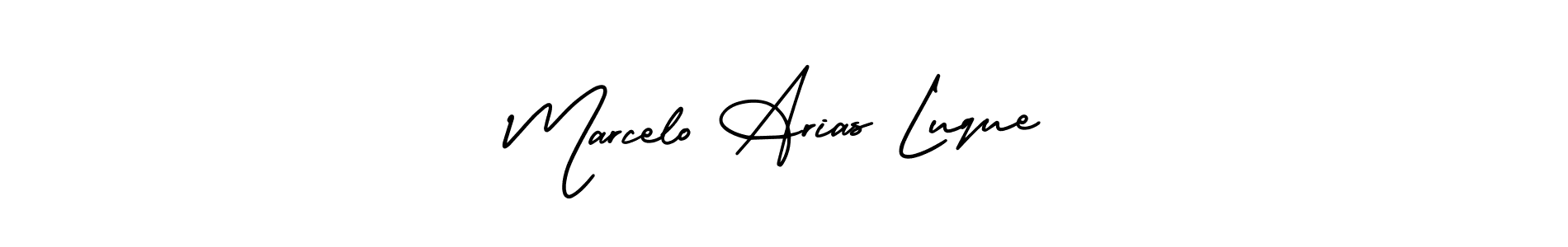 How to make Marcelo Arias Luque signature? AmerikaSignatureDemo-Regular is a professional autograph style. Create handwritten signature for Marcelo Arias Luque name. Marcelo Arias Luque signature style 3 images and pictures png