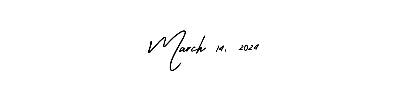 The best way (AmerikaSignatureDemo-Regular) to make a short signature is to pick only two or three words in your name. The name March 14, 2024 include a total of six letters. For converting this name. March 14, 2024 signature style 3 images and pictures png